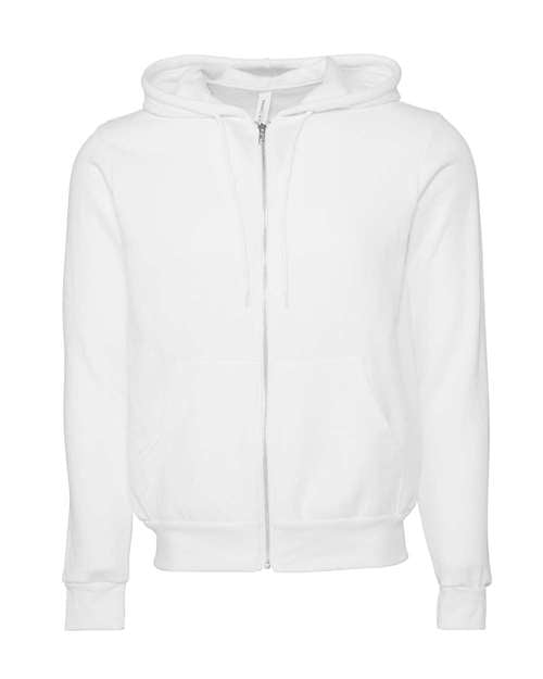 BELLA + CANVAS Unisex Sponge Fleece Full-Zip Hoodie Sweatshirt