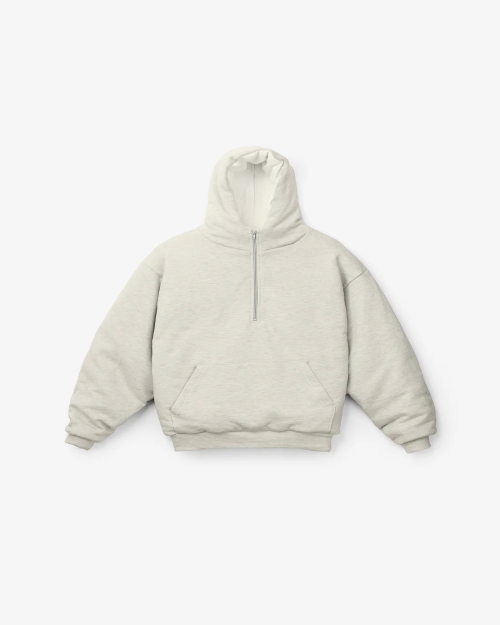 Los Angeles Apparel Scour Fleece Puffy Hoodie