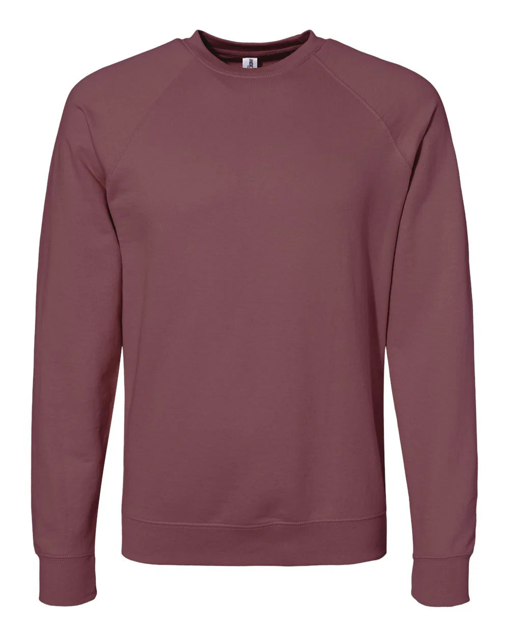 Independent Unisex Lightweight Loopback Terry Crew