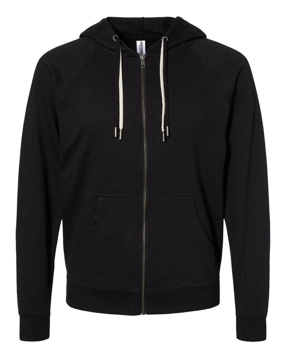 Independent Unisex Lightweight Loopback Terry Zip Hood