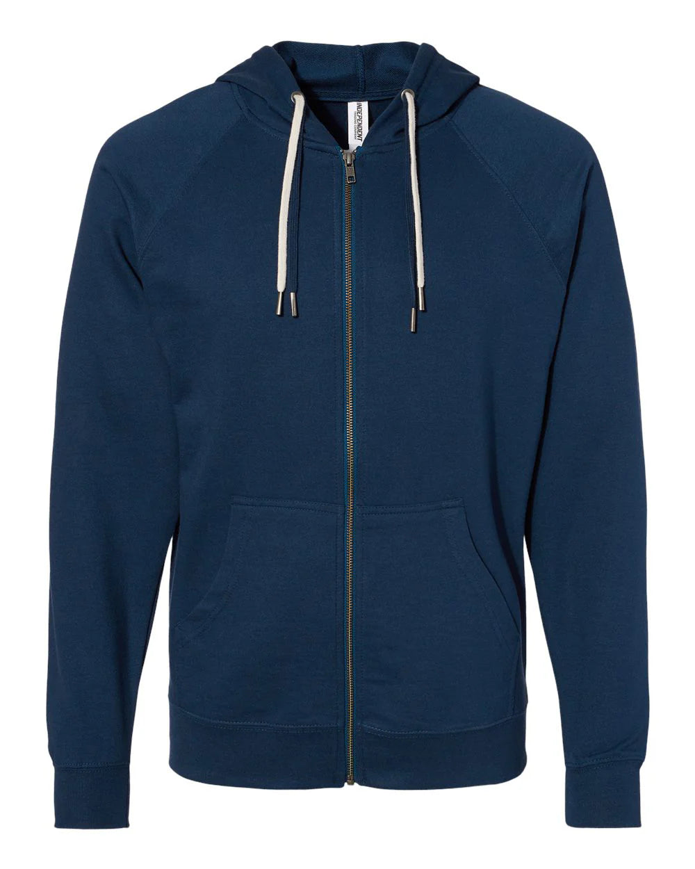 Independent Unisex Lightweight Loopback Terry Zip Hood