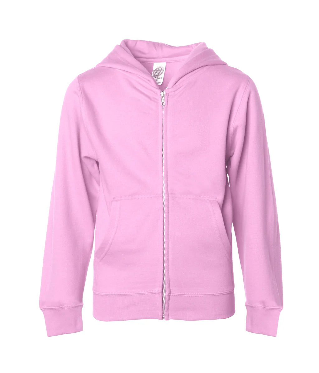 Independent 8.5oz. Youth Midweight Zip Hood