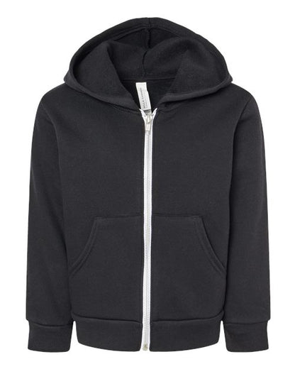 BELLA + CANVAS Toddler Sponge Fleece Full-Zip Hoodie Sweatshirt