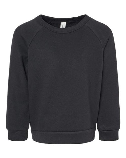 BELLA + CANVAS Toddler Sponge Fleece Raglan Crewneck Sweatshirt