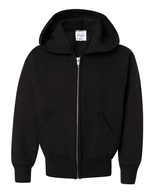 Hanes Youth EcoSmart® Full-Zip Hooded Sweatshirt