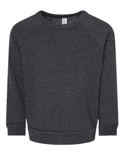 BELLA + CANVAS Toddler Sponge Fleece Raglan Crewneck Sweatshirt