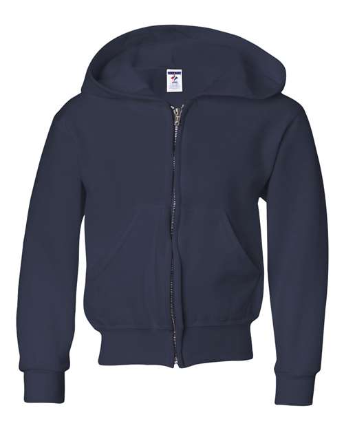 JERZEES Youth NuBlend® Full-Zip Hooded Sweatshirt