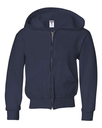 JERZEES Youth NuBlend® Full-Zip Hooded Sweatshirt