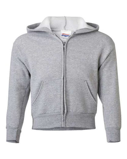 Hanes Youth EcoSmart® Full-Zip Hooded Sweatshirt