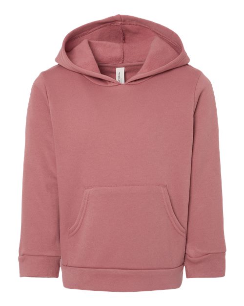 BELLA + CANVAS Toddler Sponge Fleece Pullover Hoodie Sweatshirt