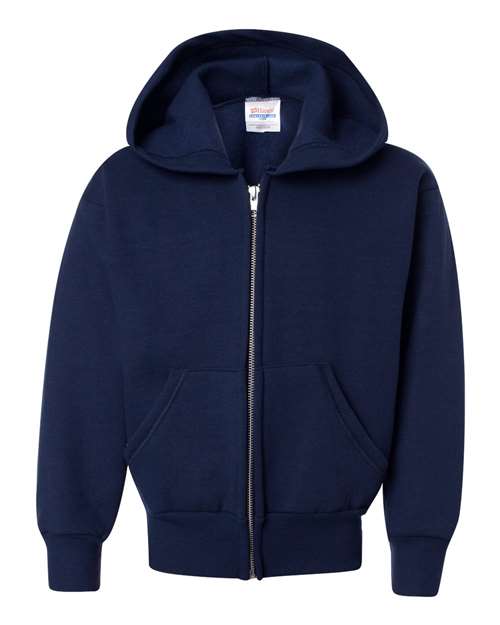 Hanes Youth EcoSmart® Full-Zip Hooded Sweatshirt
